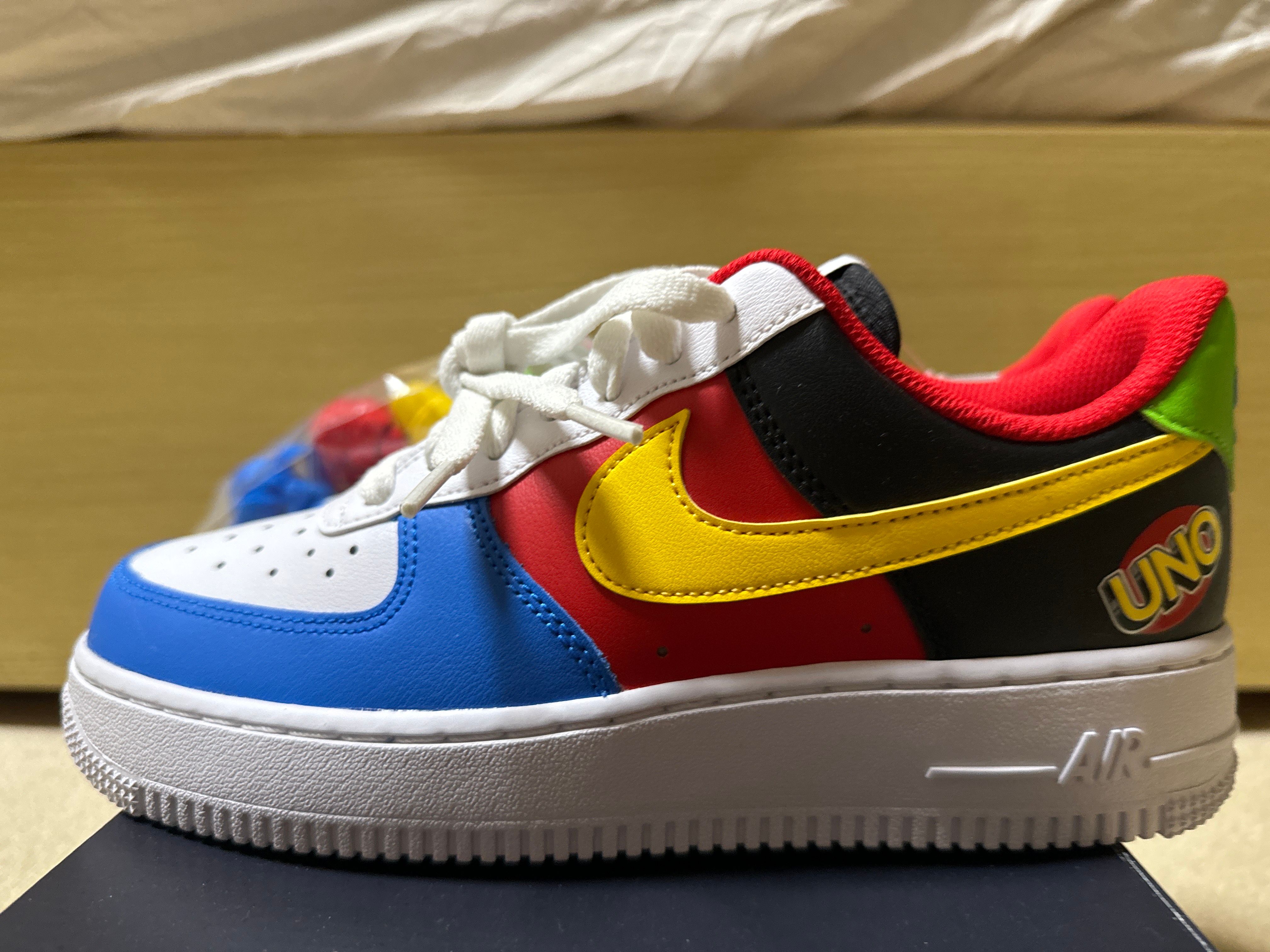 UNO x Nike Air Force 1 Low "White/Yellow/University Red"