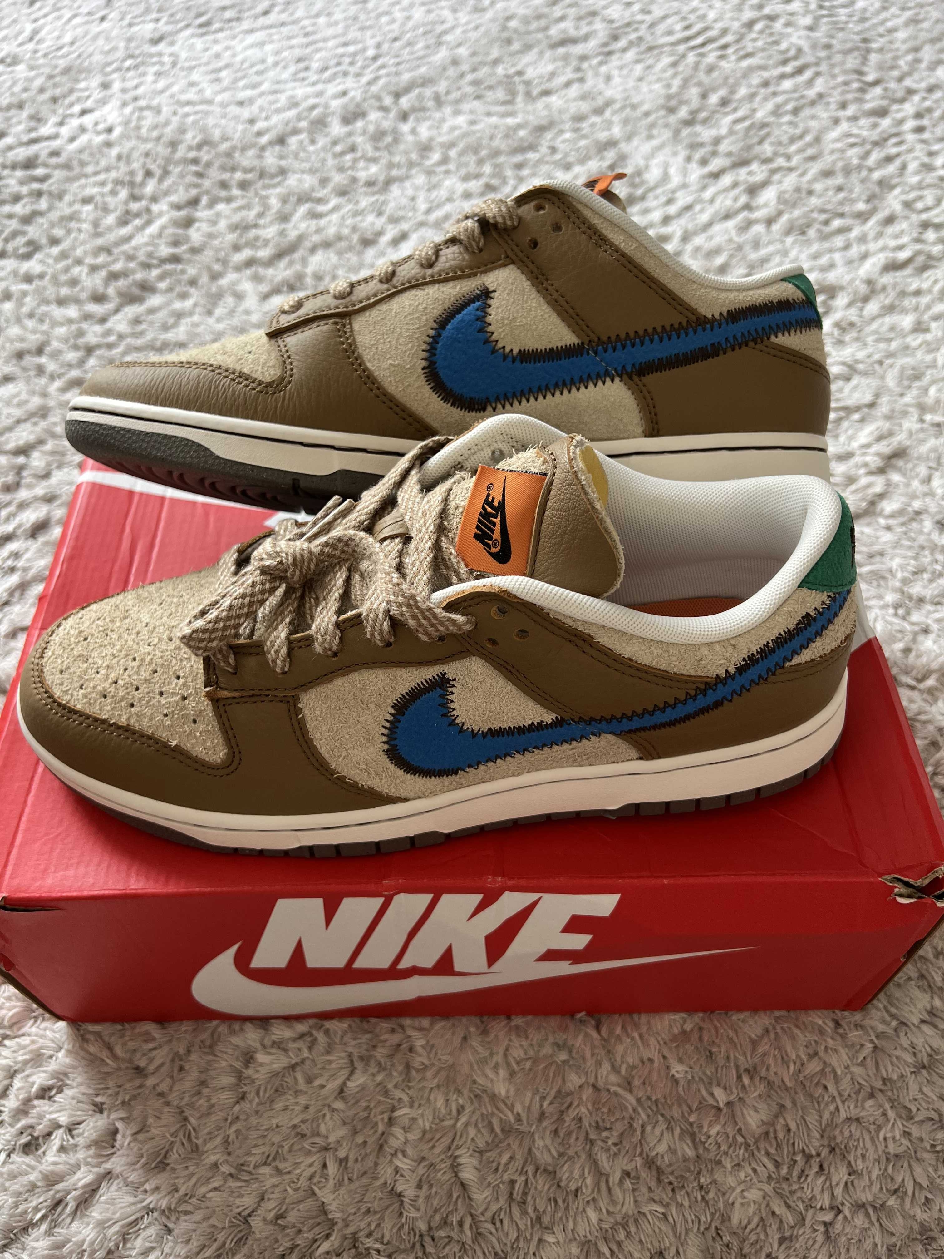 size? × Nike Dunk Low "Dark Driftwood/Photo BlueRattan"