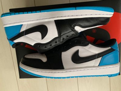 Nike Air Jordan 1 Low OG "Black and Dark Powder Blue/UNC"
