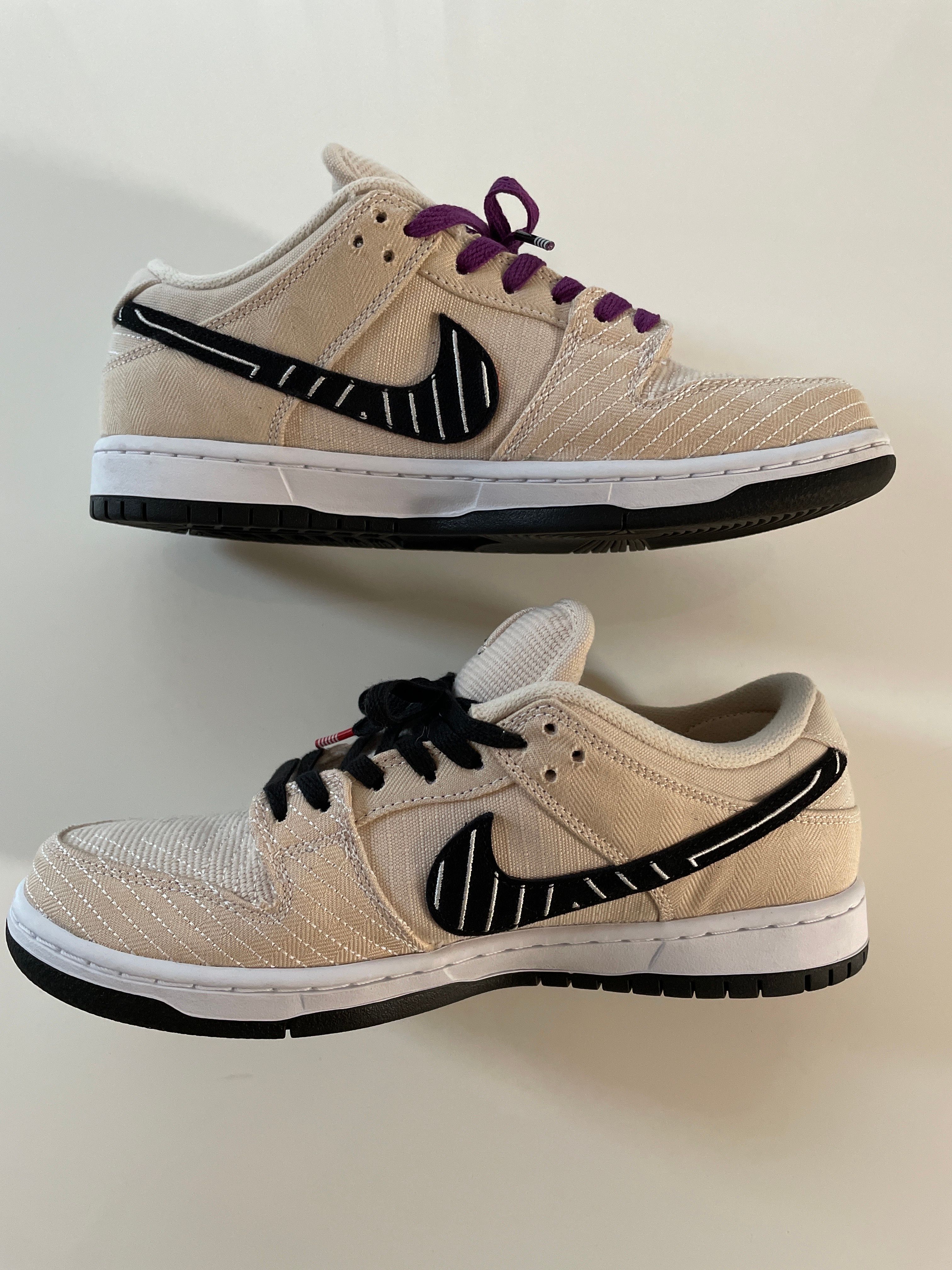 Albino & Preto × Nike SB Dunk Low Pro QS "Pearl White"