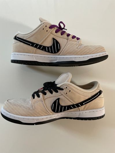 Albino & Preto × Nike SB Dunk Low Pro QS "Pearl White"