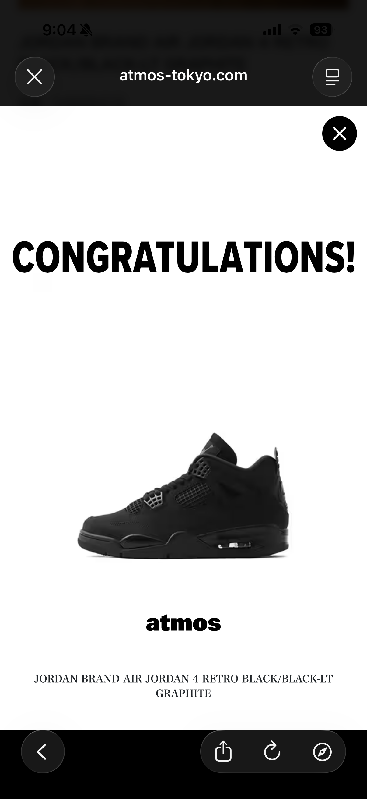 Nike Air Jordan 4 Retro OG "Black Cat" (2025)