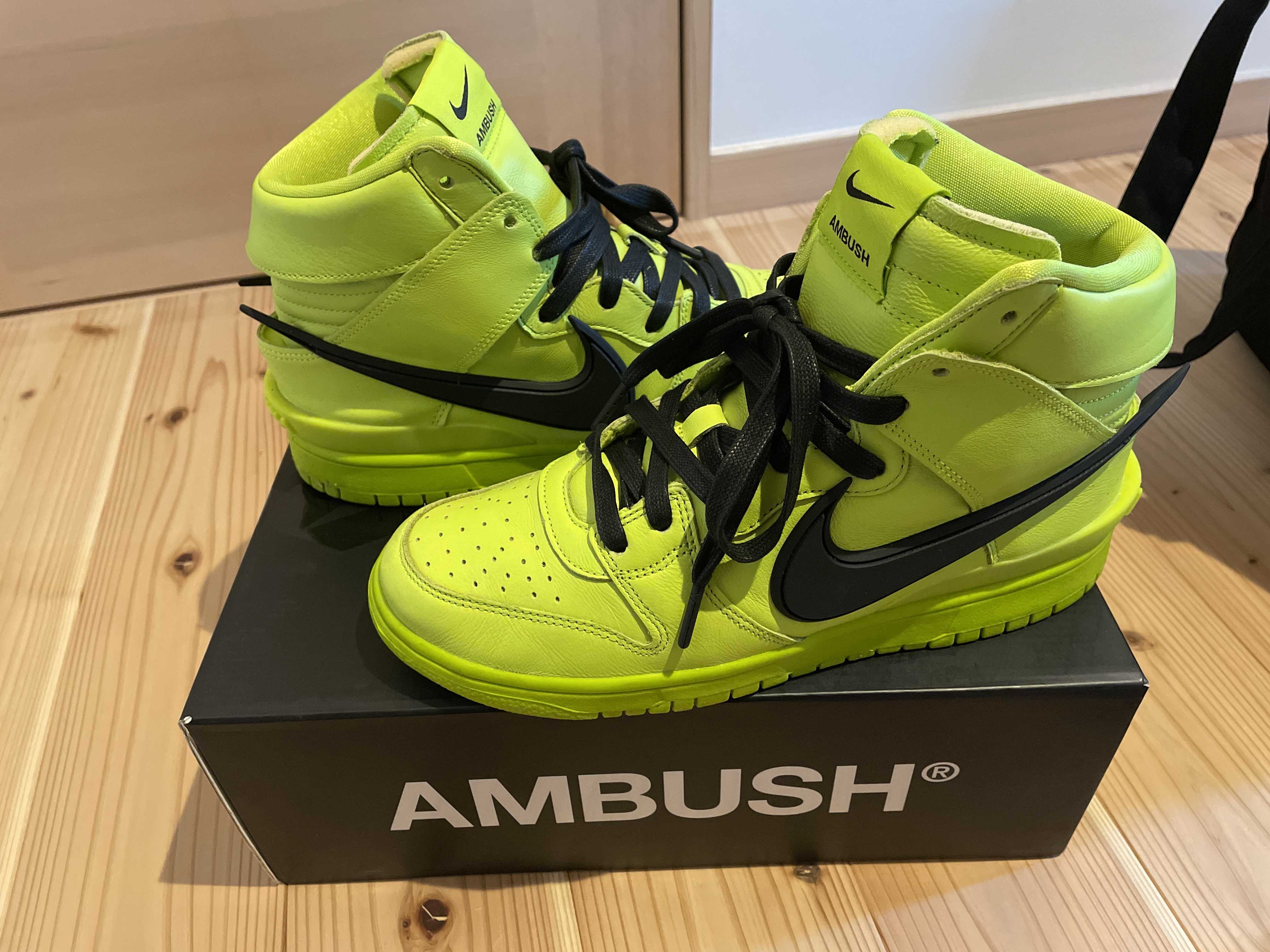 AMBUSH × NIKE DUNK HIGH "FLASH LIME"