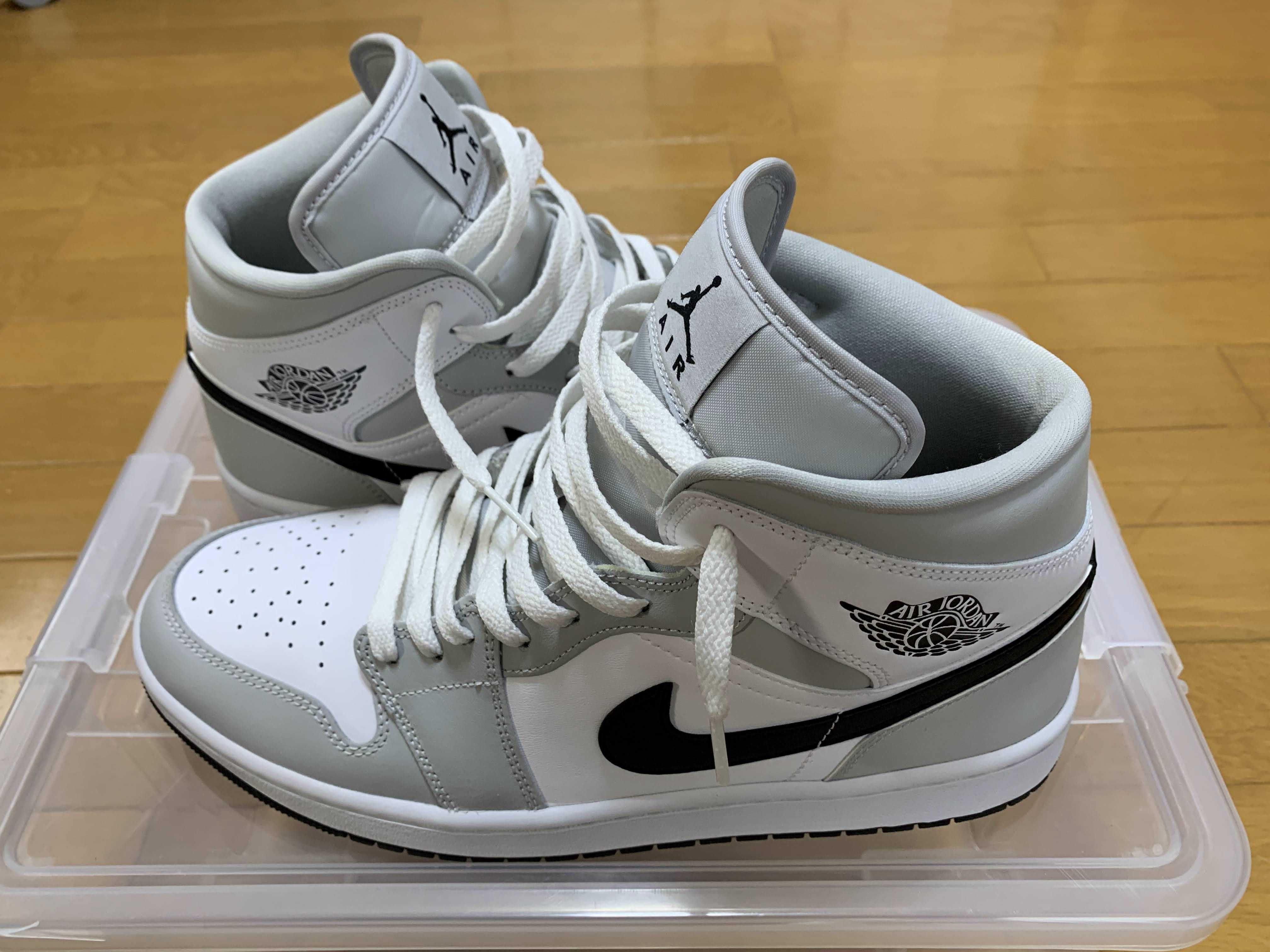 Nike Women's Air Jordan 1 Mid "Grey Fog/White/Black"