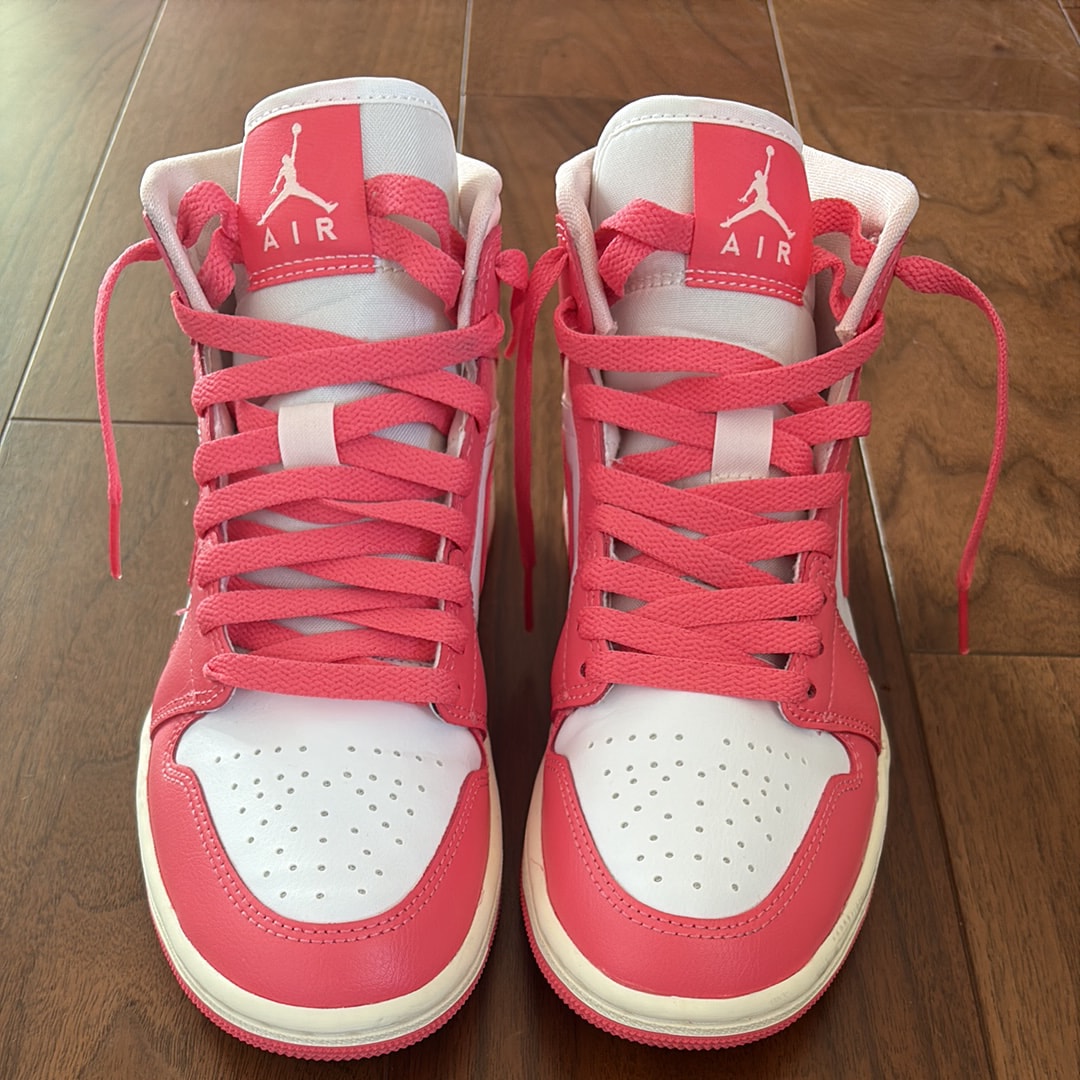Nike Women's Air Jordan 1 Mid "Strawberries and Cream"