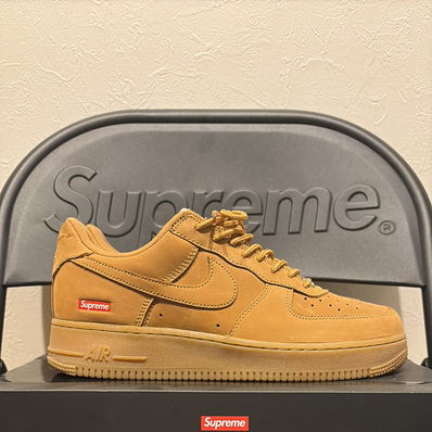Supreme × Nike Air Force 1 Low "Flax/Wheat"