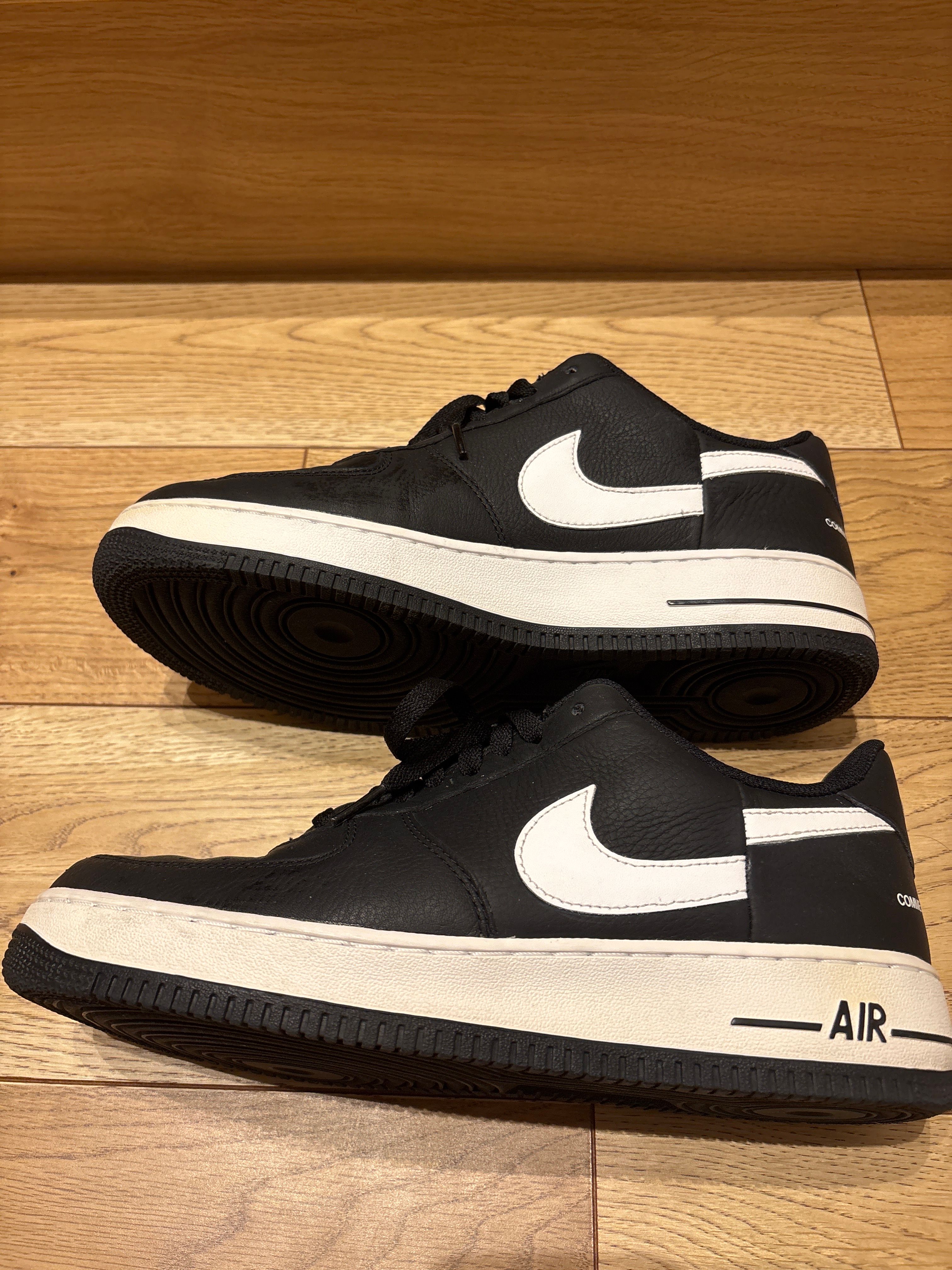 Supreme × COMME des GARCONS SHIRT × Nike Air Force 1 Low "Black/White" (2018)