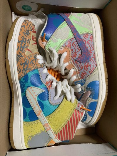 THOMAS CAMPBELL × Nike SB Dunk High "Ice Jade/Circuit Orange-Sail"