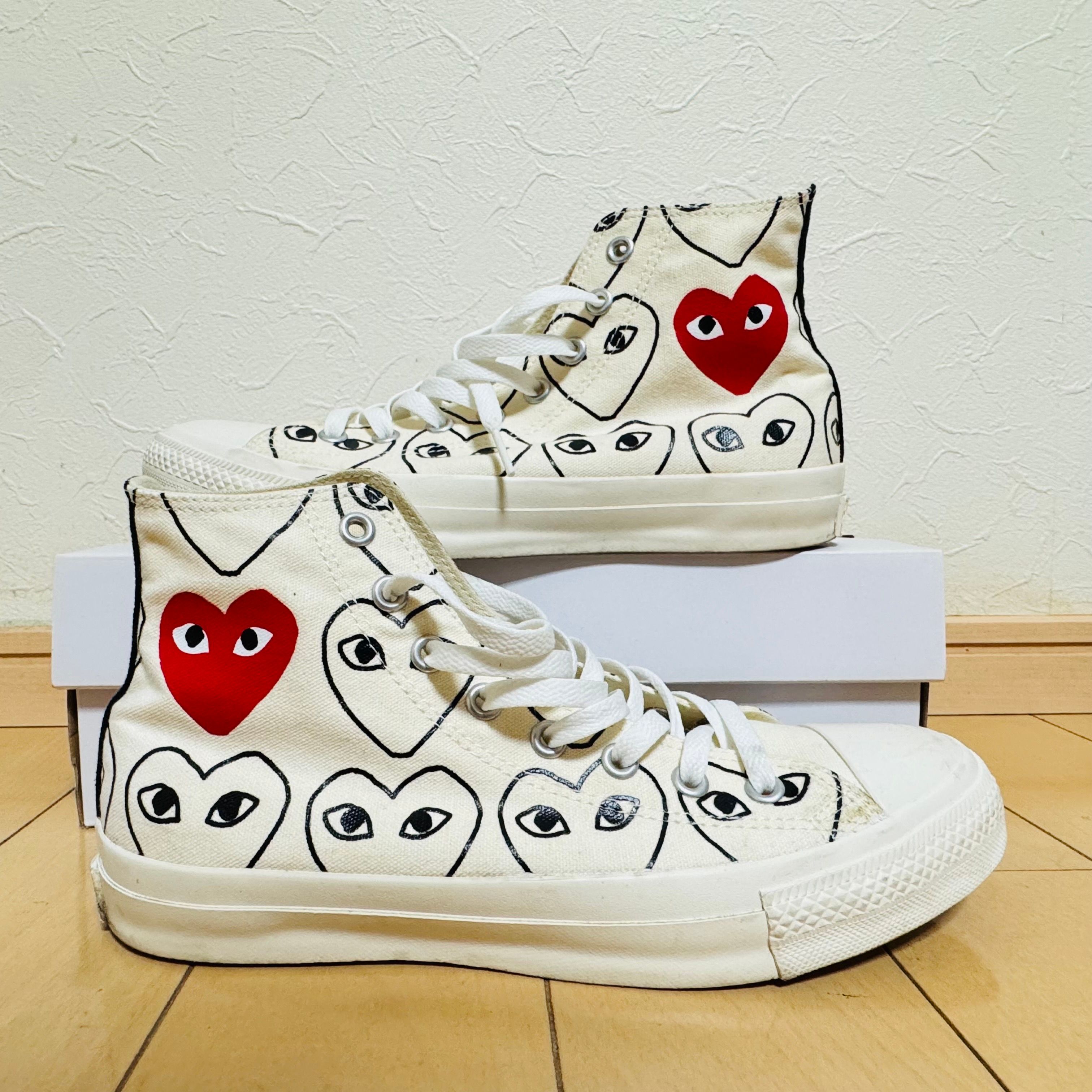 PLAY COMME des GARCONS × Converse Chuck Taylor Hi "White"