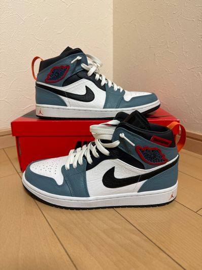 FACETASM × Nike Air Jordan 1 Mid "White/Navy"