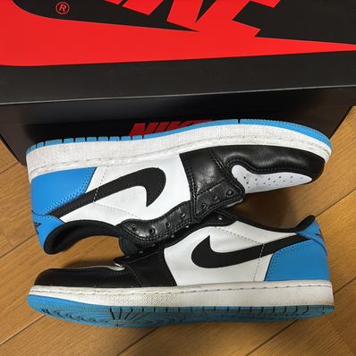 Nike Air Jordan 1 Low OG "Black and Dark Powder Blue/UNC"