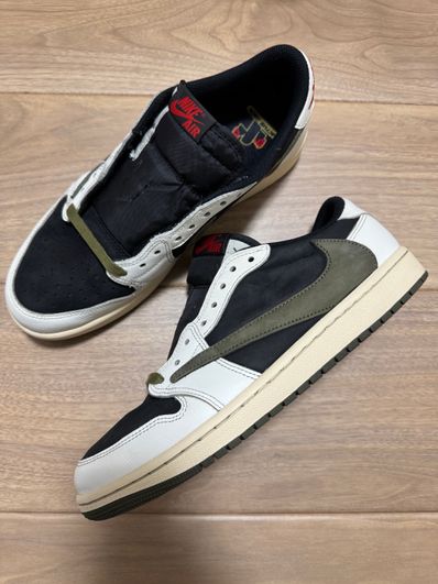 Travis Scott × Nike Women's Air Jordan 1 Low OG "Medium Olive"
