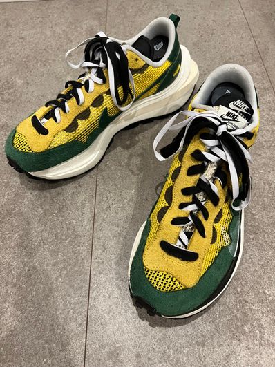 sacai × Nike Vapor Waffle "Tour Yellow/Stadium Green-Sail"
