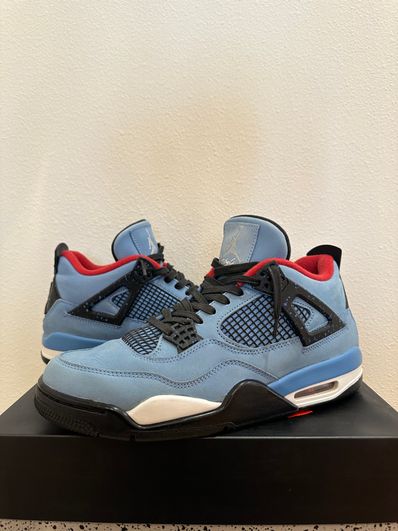 Travis Scott × Nike Air Jordan 4 Retro Cactus Jack "University Blue"