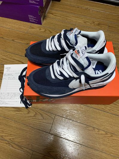 Fragment × sacai × Nike LD Waffle "Blackended Blue"