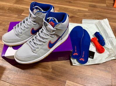 Nike SB Dunk High "Rush Blue and Team Orange/New York Mets"