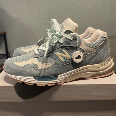 KITH × New Balance 992 "Aegean Blue/Shadow Gray"