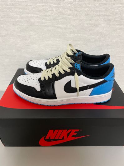 Nike Air Jordan 1 Low OG "Black and Dark Powder Blue/UNC"