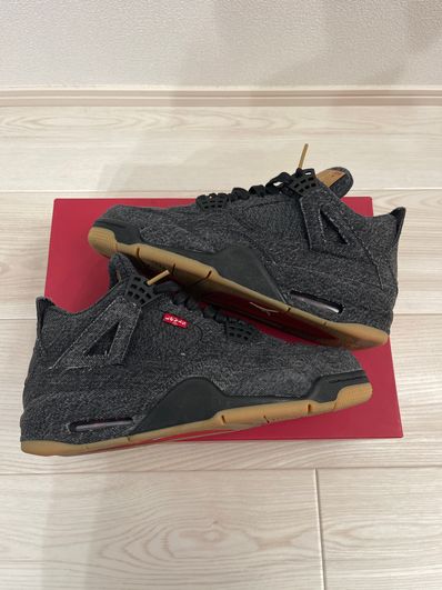 Nike × Levi's Air Jordan 4 "Black Denim" (Tag: LEVIS®)
