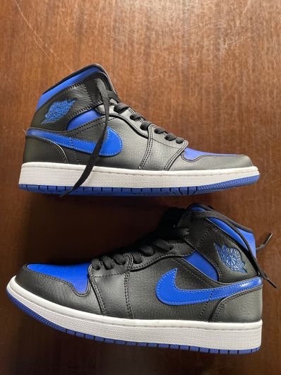 NIKE AIR JORDAN 1 MID "BLACK/BLUE"