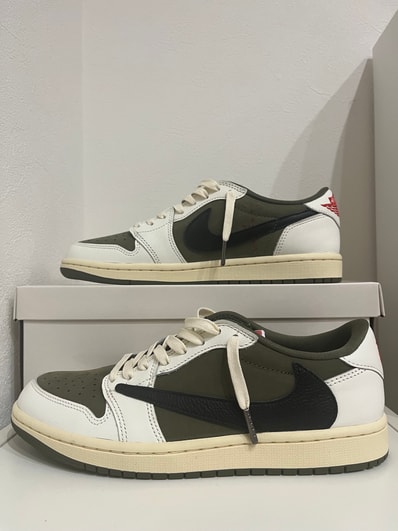 Travis Scott × Nike Air Jordan 1 Low OG SP "Reverse Olive"