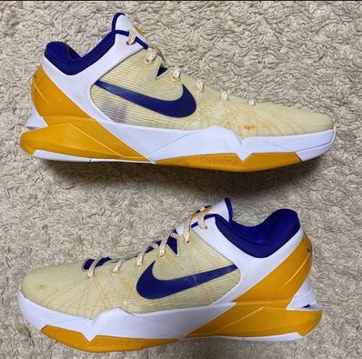 Nike Kobe 7 System Lakers Home "White/Neutral Grey"