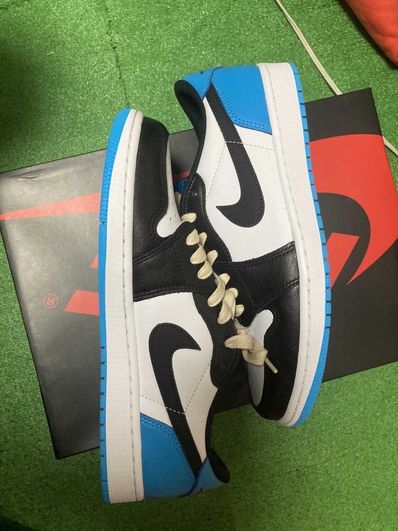Nike Air Jordan 1 Low OG "Black and Dark Powder Blue/UNC"