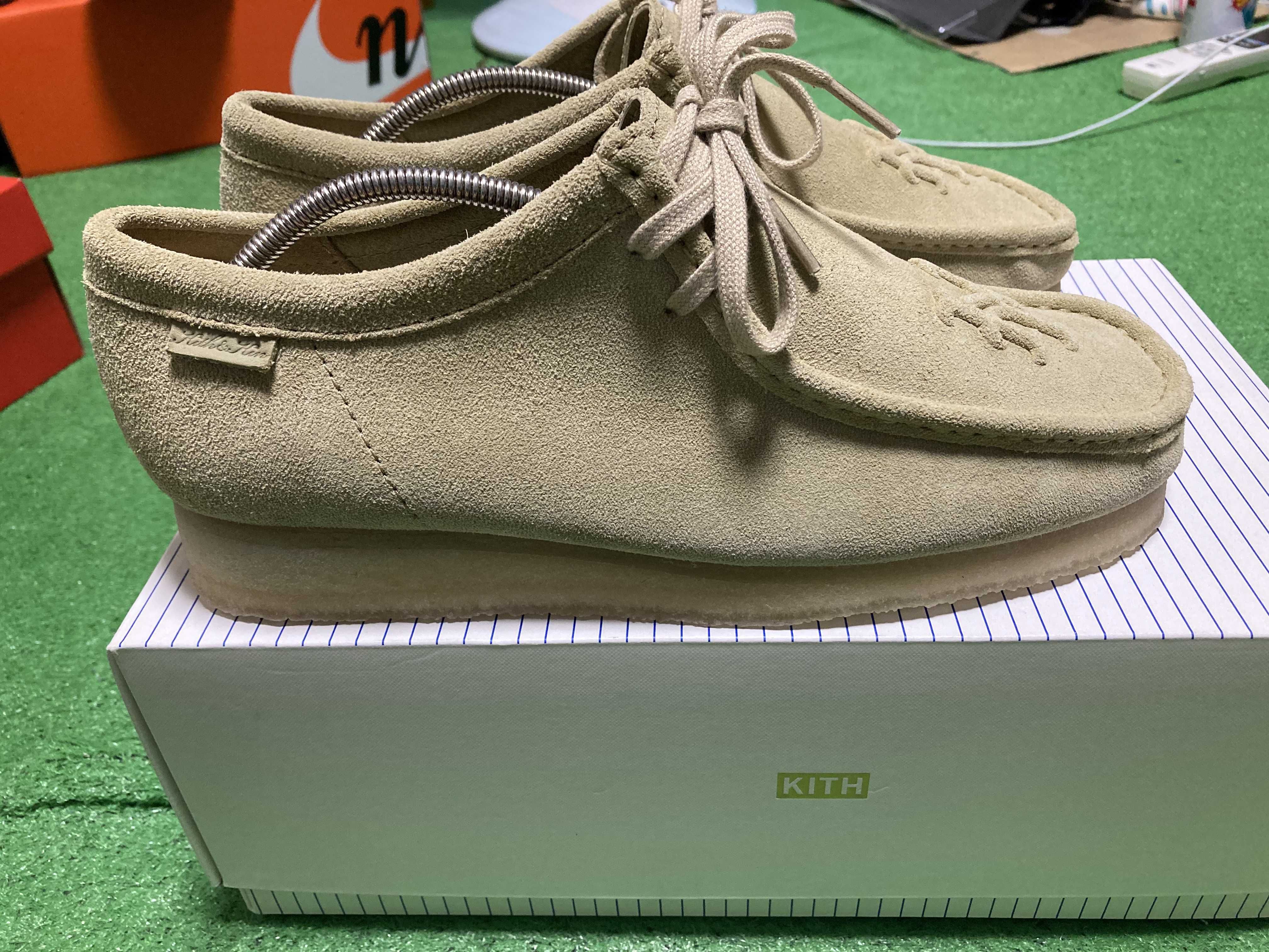 KITH × New York Mets × Clarks Wallabee Lo Mets "Maple"