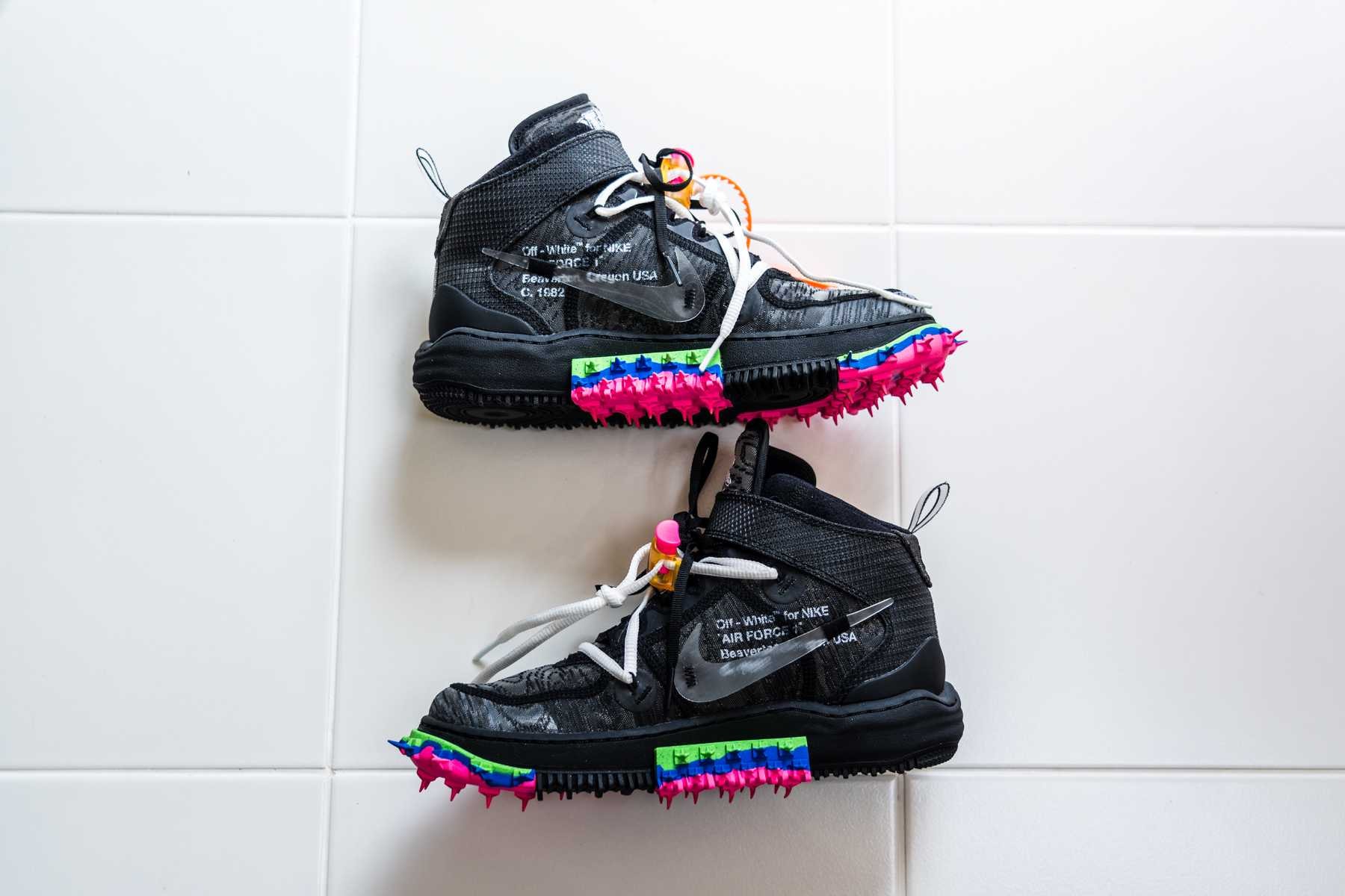 Off-White × Nike Air Force 1 Mid "Black"