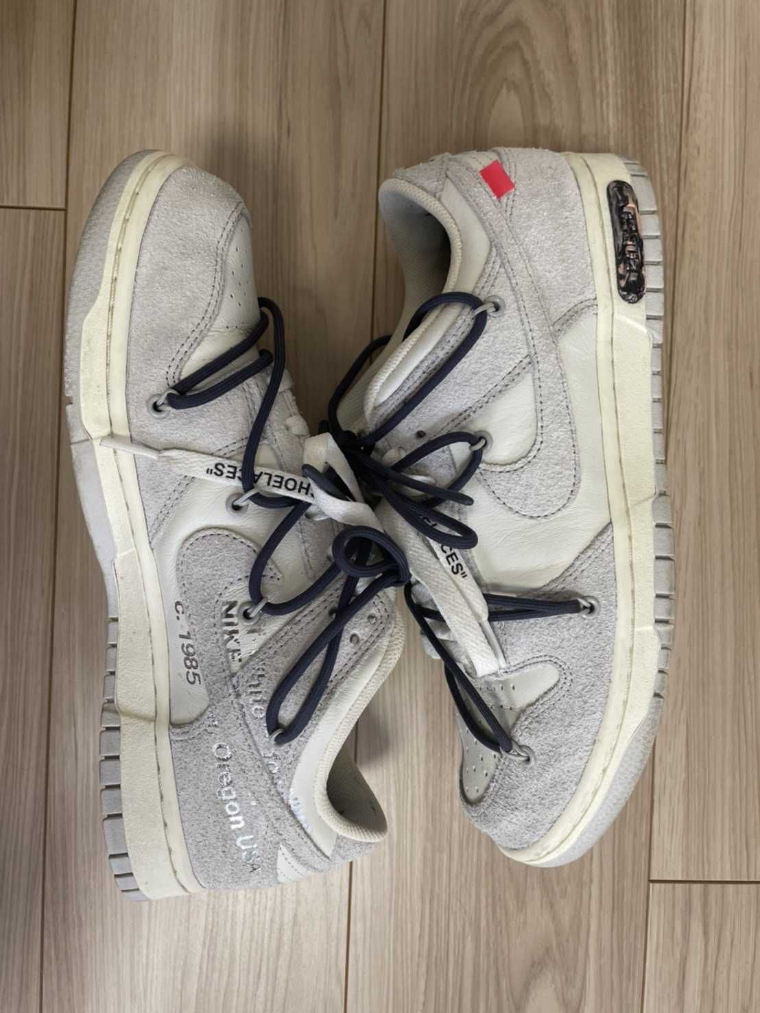 Off-White × Nike Dunk Low "Sail/Neutral Grey/Gridiron"