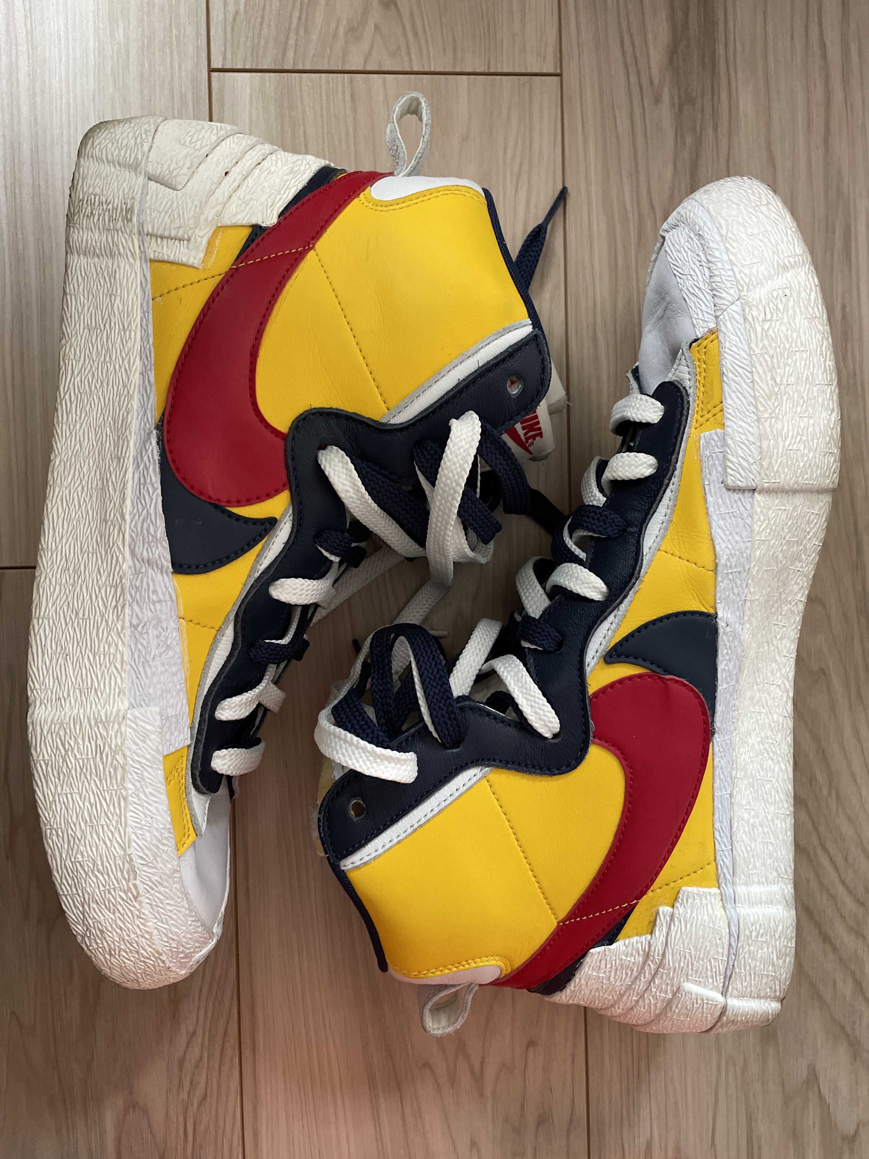 sacai × Nike Blazer Mid "Varsity Maize/Varsity Red"