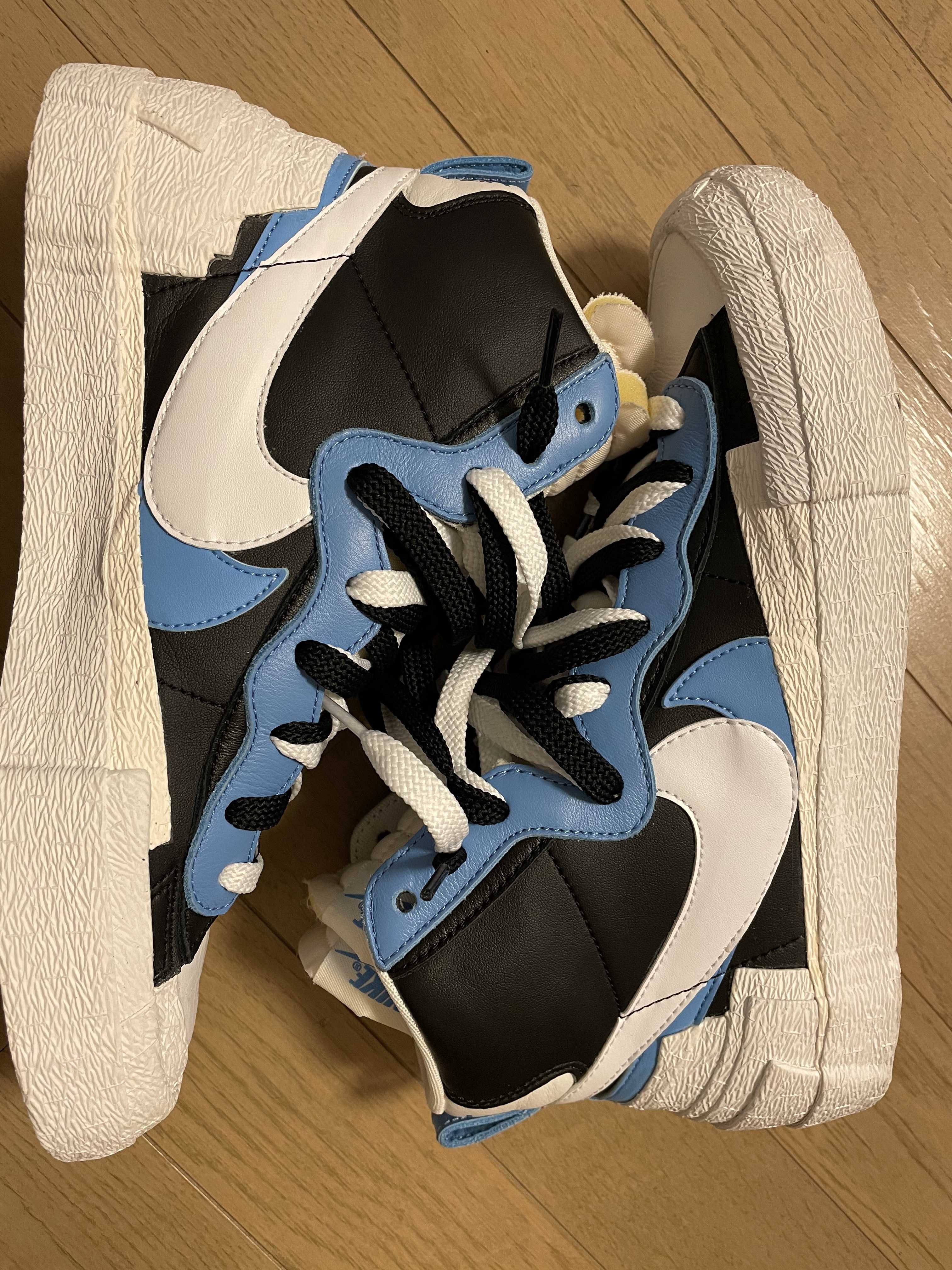 sacai × NIKE BLAZER MID "BLACK / BLUE"