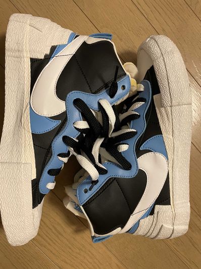 sacai × NIKE BLAZER MID "BLACK / BLUE"