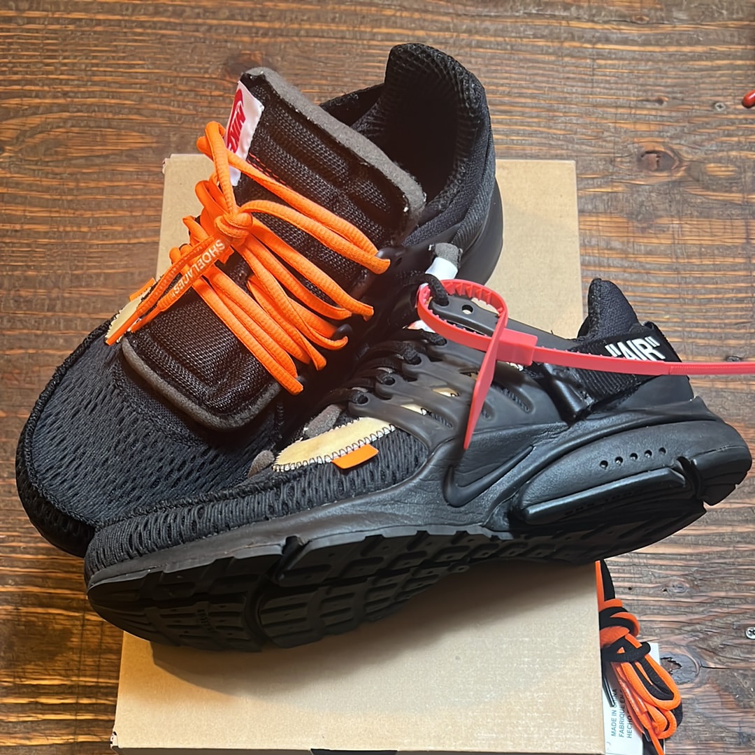 オフホワイト × ナイキ エアプレスト "ブラック"