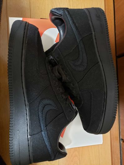 Stussy × Nike Air Force 1 Low "Triple Black"