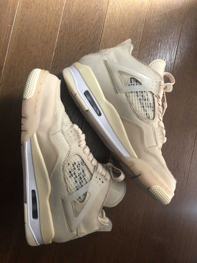 Off-White × Nike Women's Air Jordan 4 SP "Sail"