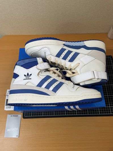 adidas Forum 84 High Blue Thread "Off White-Bright Blue/Footwear White"