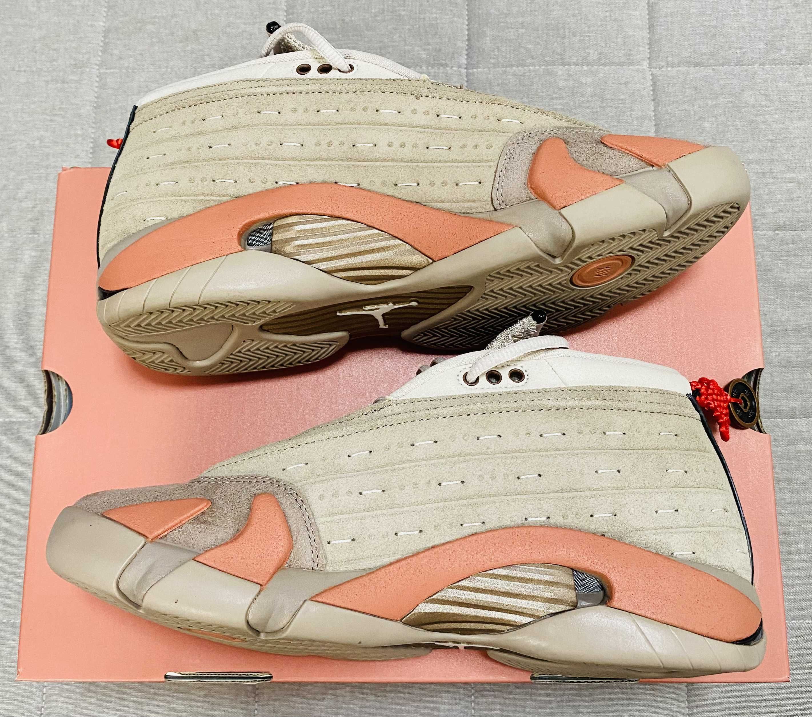 Clot × Nike Air Jordan 14 Low "Brown"