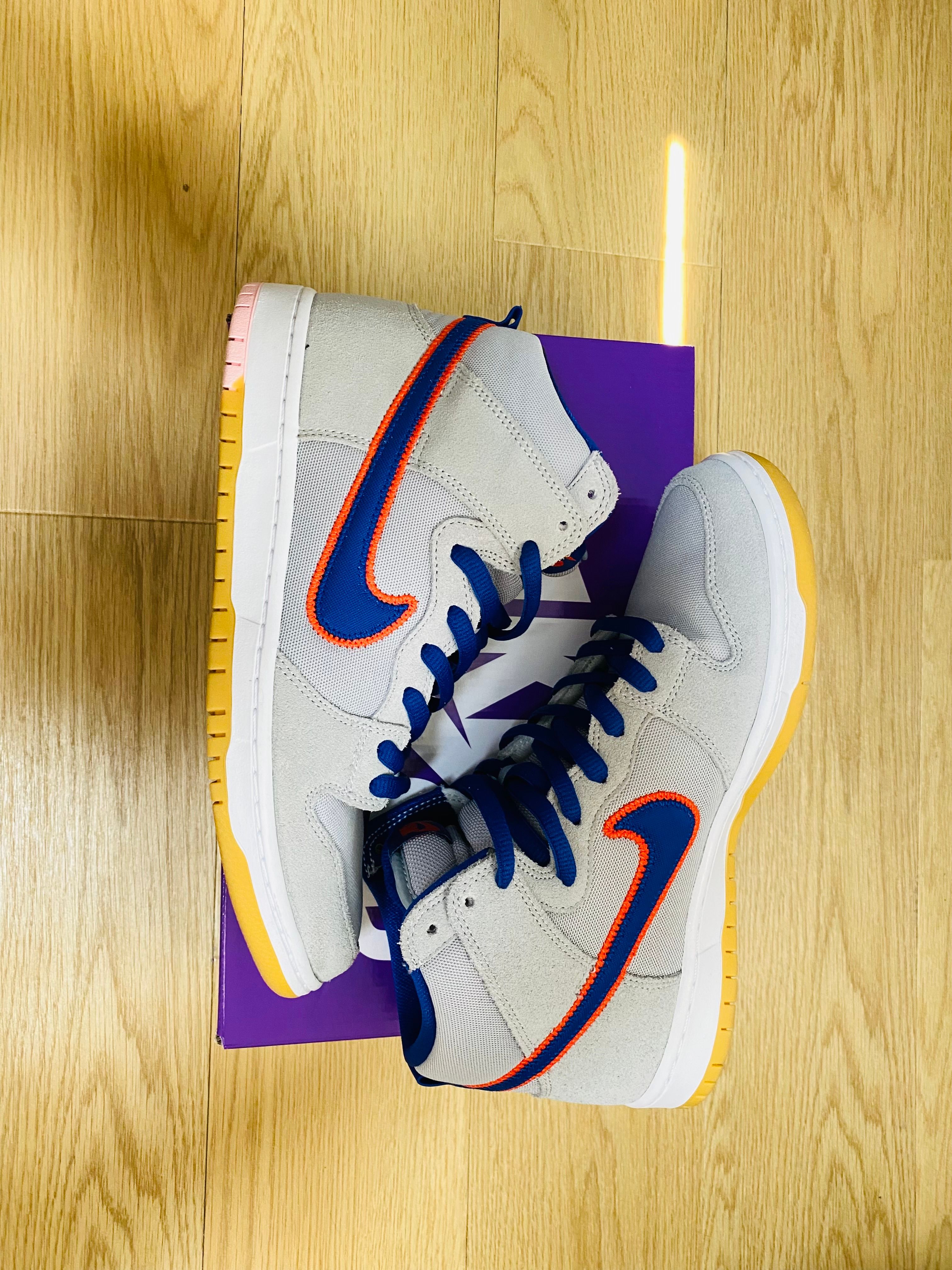 Nike SB Dunk High "Rush Blue and Team Orange/New York Mets"