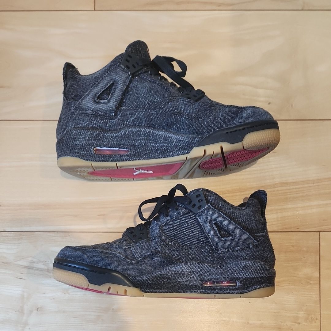 Nike × Levi's Air Jordan 4 "Black Denim" (Tag: ®)