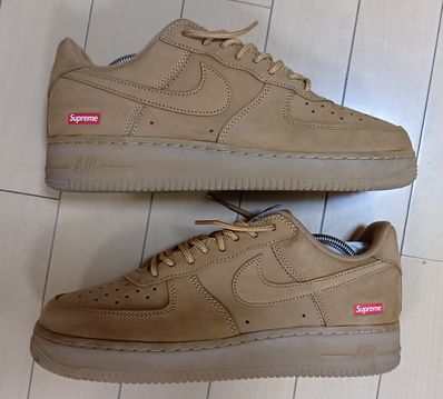 Supreme × Nike Air Force 1 Low "Flax/Wheat"