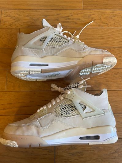 Off-White × Nike Women's Air Jordan 4 SP "Sail"