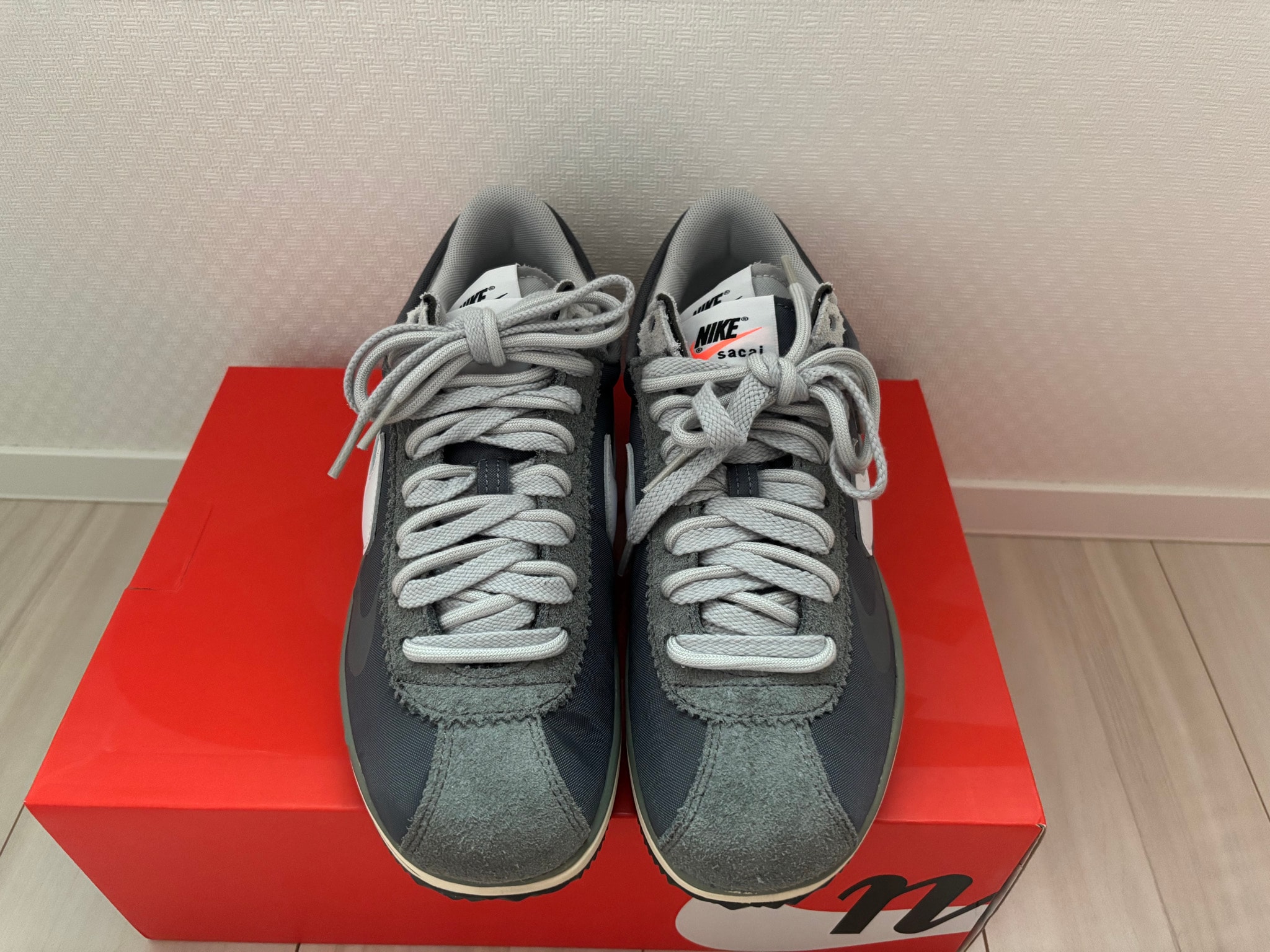 sacai × Nike Zoom Cortez "Iron Grey"