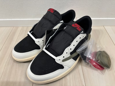 Travis Scott × Nike Women's Air Jordan 1 Low OG "Medium Olive"