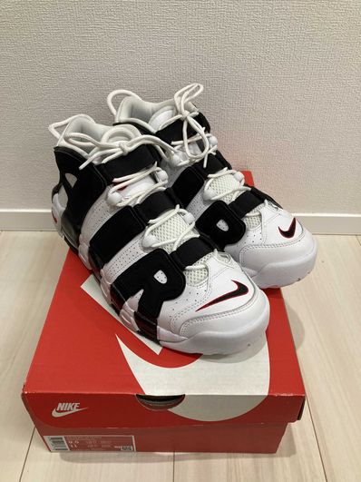 NIKE AIR MORE UPTEMPO "WHITE/BLACK/UNIVERSITY RED"(2020)