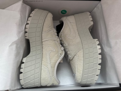 Nike Women's Air Jordan 1 Brooklyn Low "Light Bone/Metallic Silver"