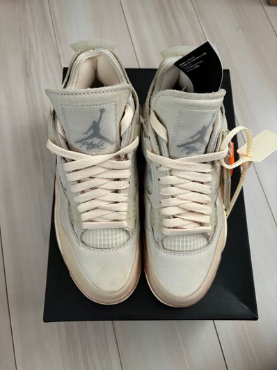 Off-White × Nike Women's Air Jordan 4 SP "Sail"