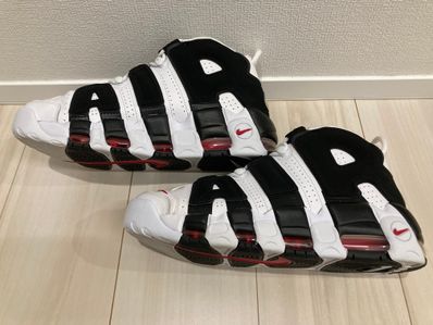 NIKE AIR MORE UPTEMPO "WHITE/BLACK/UNIVERSITY RED"(2020)