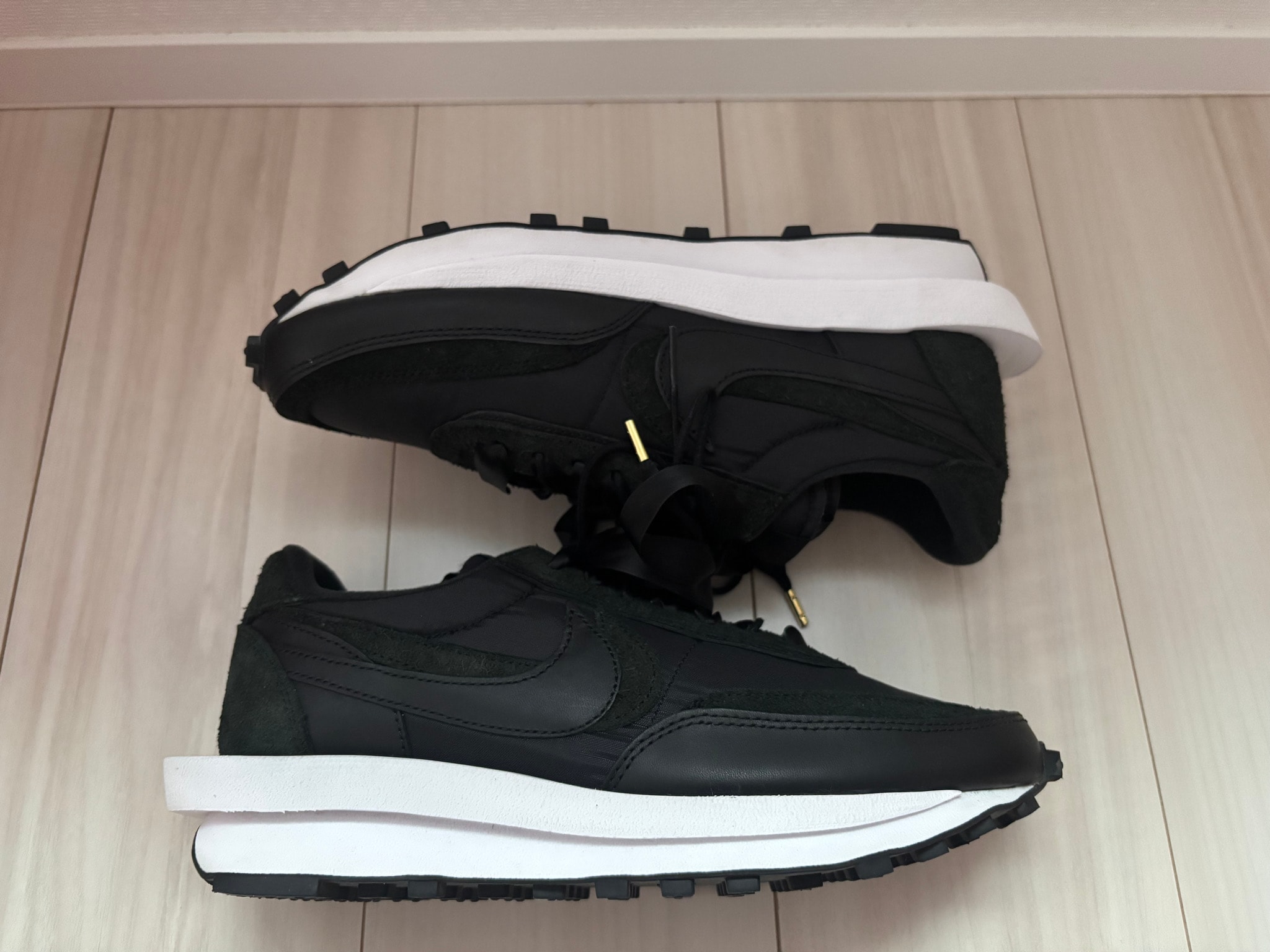 sacai × Nike LDV Waffle "Triple Black"