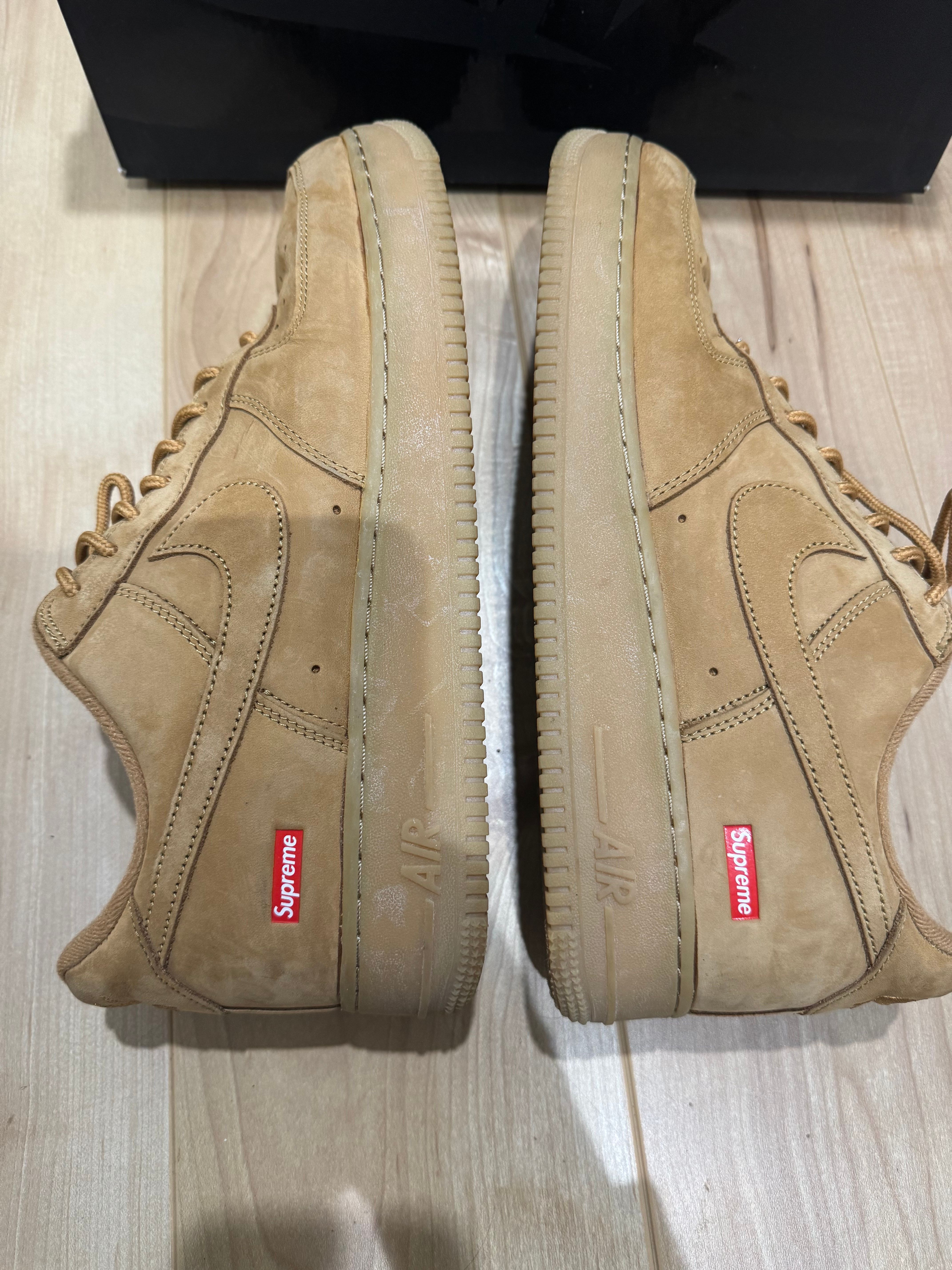 Supreme × Nike Air Force 1 Low "Flax/Wheat"